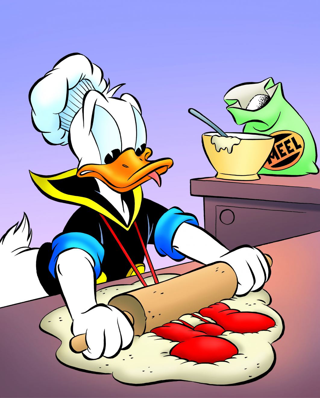 Originele tekening Donald Duck Cover - 48/2018