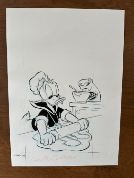 Originele tekening Donald Duck Cover - 48/2018